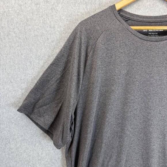 Under Armour Mens The Tech Tee Shirt T-Shirt Athletic Charcoal Gray Size XXL - Picture 4 of 12